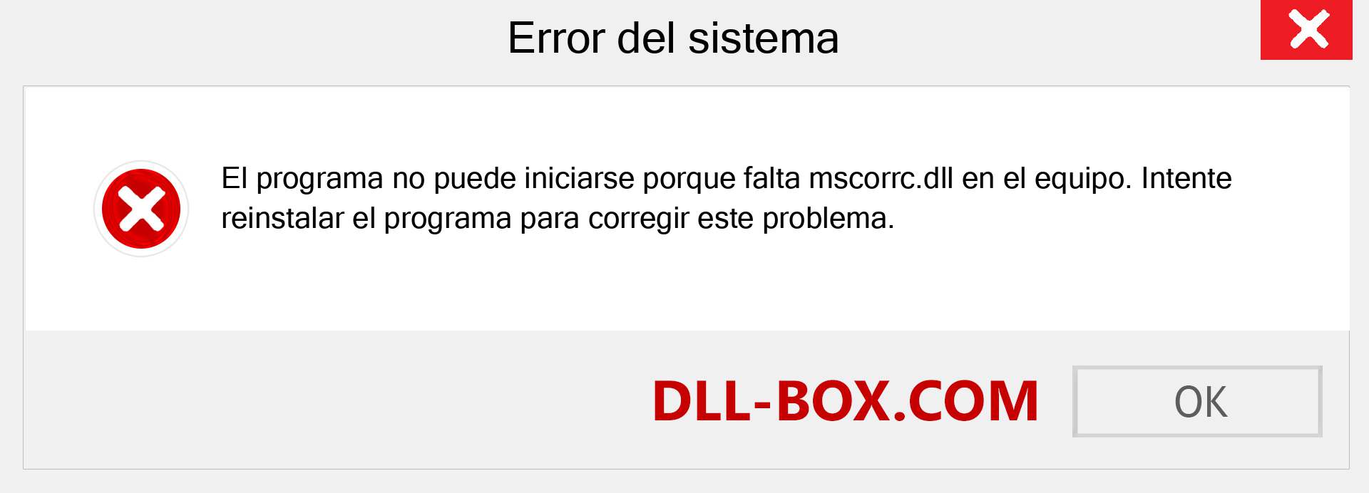 ¿Falta el archivo mscorrc.dll ?. Descargar para Windows 7, 8, 10 - Corregir mscorrc dll Missing Error en Windows, fotos, imágenes