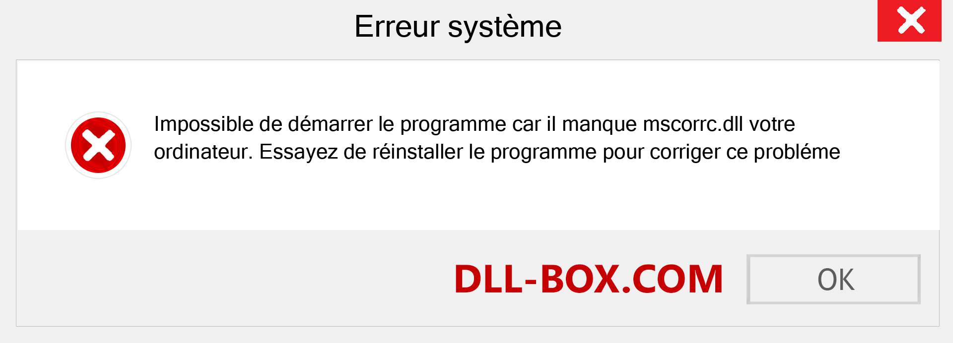 Le fichier mscorrc.dll est manquant ?. Télécharger pour Windows 7, 8, 10 - Correction de l'erreur manquante mscorrc dll sur Windows, photos, images